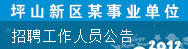 坪山新区某政府单位招聘工作人员公告
